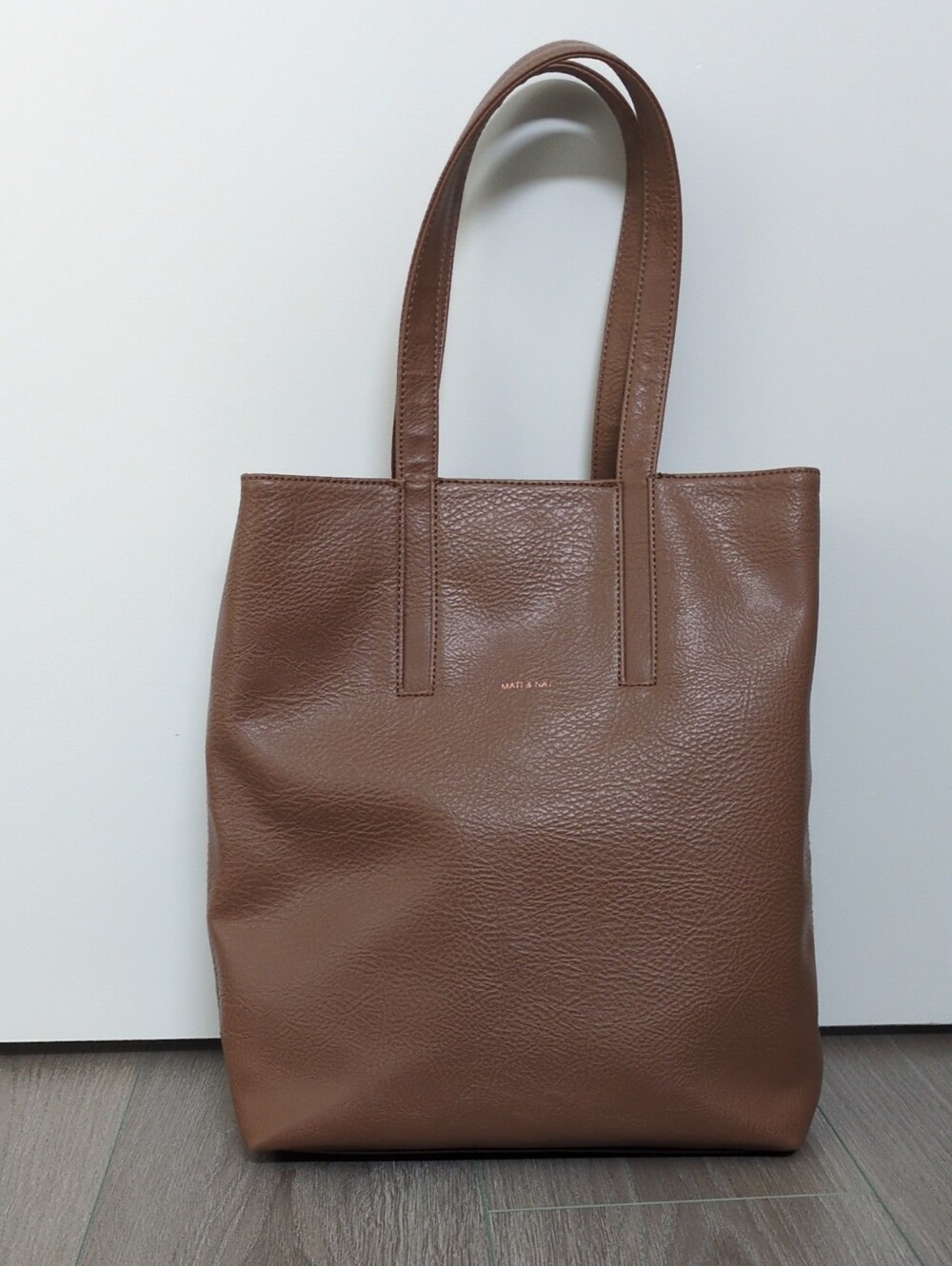 Matt & Nat Saddle Tan/Light Brown Pebbled Vegan Bag